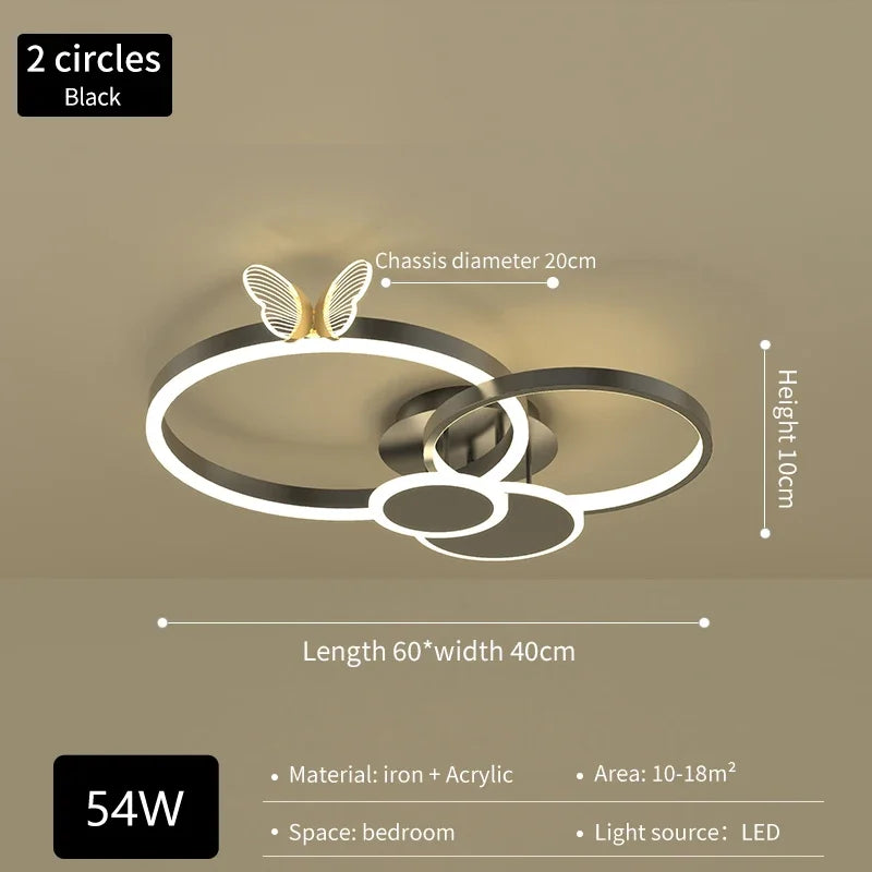 Butterflies Ceiling Light: Modern Luxury Home Lighting Fixture