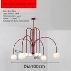 Milky White Glass Ball Ceiling Chandelier for Home Decor