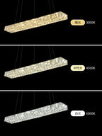 Modern Crystal LED Chandelier for Living and Dining Room Decor