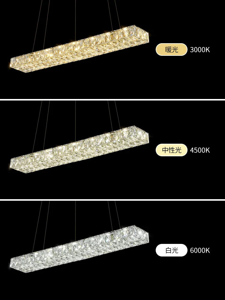 Modern Crystal LED Chandelier for Living and Dining Room Decor