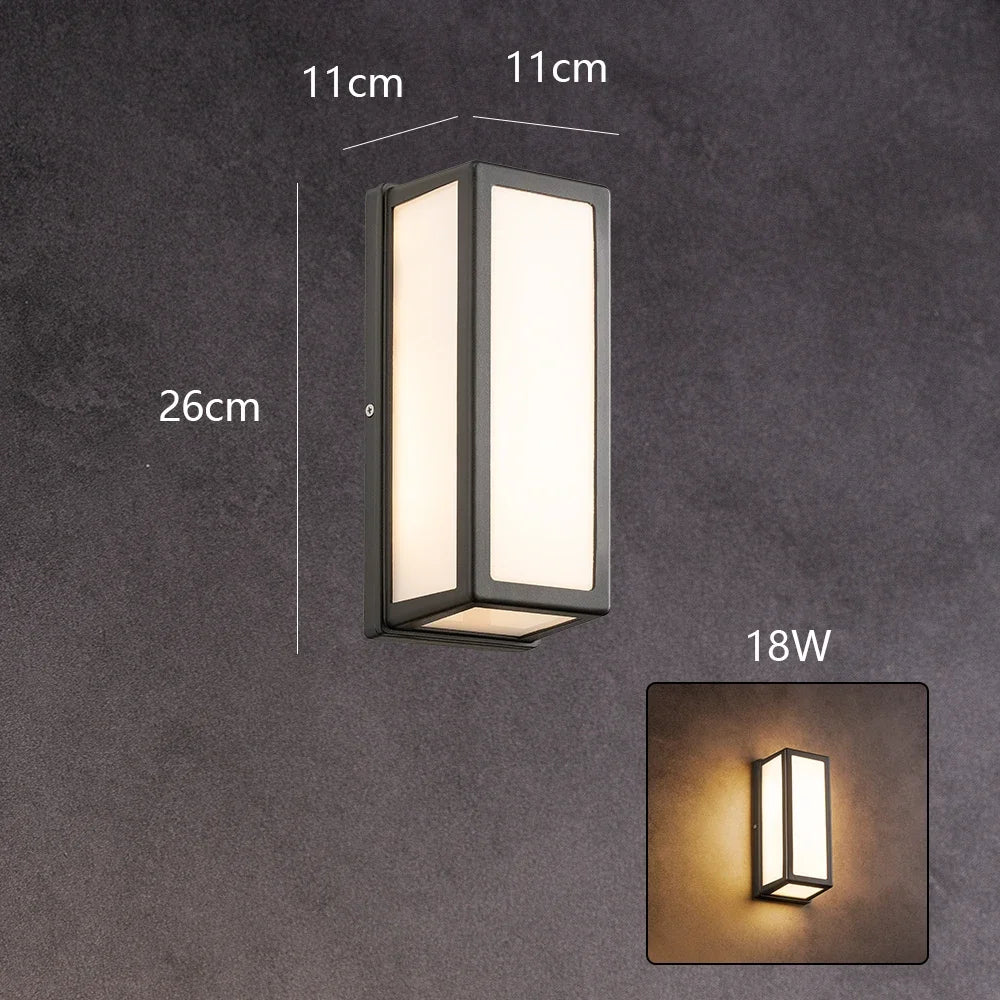 Outdoor LED Wall Light 10W 18W for Porch Garden Waterproof Home Lighting