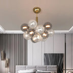 Multicolor Glass Ball Chandeliers Pendant Lights for Living Room Dining Bedroom