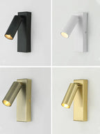 Rotatable 3W LED Wall Sconce Lamp for Bedroom, Hotel - Modern, Black, White