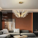 Modern LED Butterfly Chandelier: Elegant Lighting Fixture for Home Decor and Ambiance