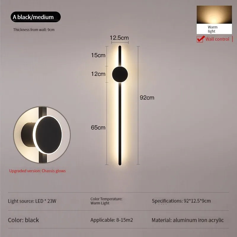 Modern LED Wall Lights for Room Interior Decor Sconces Stair Lighting Bedroom Living Room