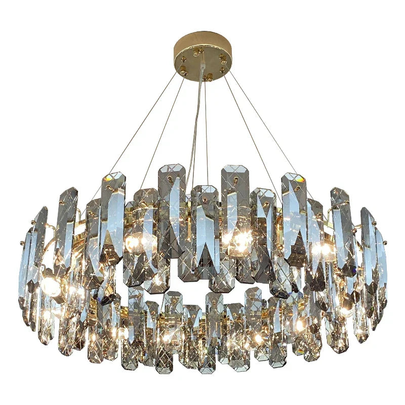 Crystal LED Chandelier for High-end Living Spaces