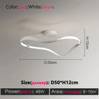 Modern Minimalist LED Ceiling Lamp for Bedroom and Book Room