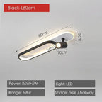 Modern LED Ceiling Lamps with Spotlight for Living Room & Kitchen