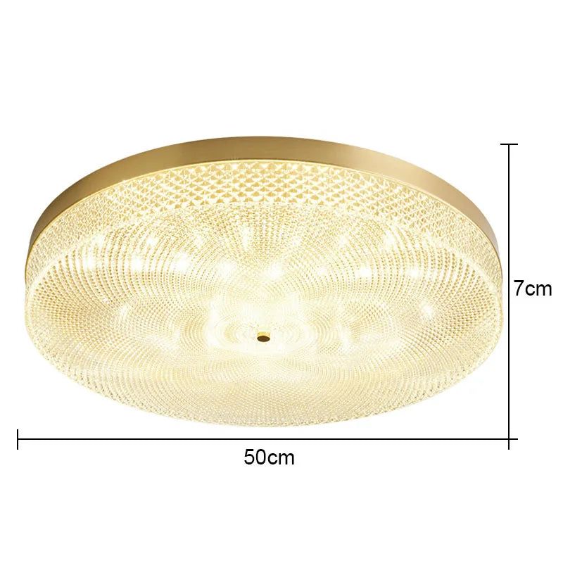 Round Acrylic Ceiling Lamp: Modern Light Luxury for Bedroom & Living Room