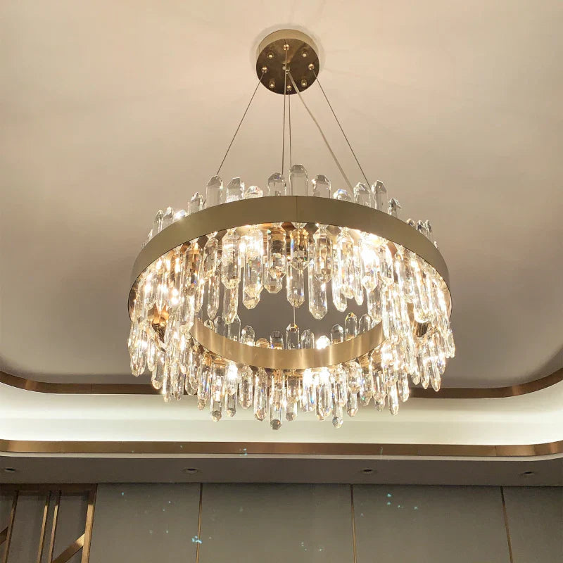 Crystal Chandelier: Post-Modern High-End Luxury for Living Room, Bedroom, and Restaurant