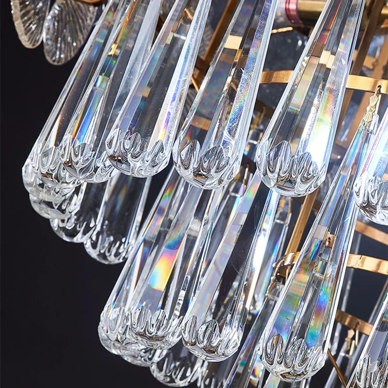 Modern Crystal LED Ceiling Chandelier for Home, Restaurant, Hotel