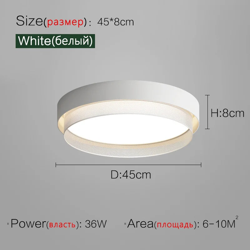 Modern Minimalist Bedroom Ceiling Lamp Luxury Nordic Light