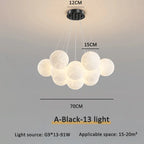 Bubble Ball LED Pendant Lights: Modern Chandelier for Living Dining Bedroom Office Decor