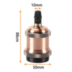 Vintage Industrial Ceiling Pendant Light Base, Simple Retro E27 Lamp Holder Fitting