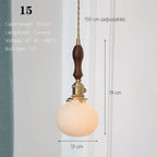 Ceramic Pendant Lamp Kitchen Island Dining Room Nordic Home Decor Pendant Ceiling Lights - Afralia™