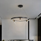 Nordic Black LED Pendant Lights for Home Decor - 80x10cm