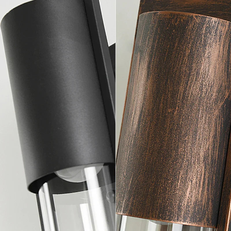 Vintage Bronze Outdoor LED Wall Light for Garden Porch Sconce Street Light