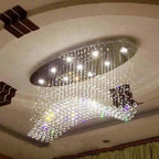 Crystal Flush Mount Chandelier: Modern Contemporary Lighting Fixtures
