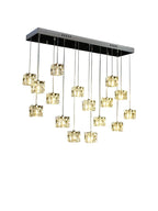 Crystal Chandelier Pendant Light for Modern Indoor Dining and Kitchen Lighting