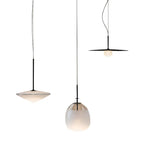 Glass Saucer LED Chandelier for Living Room & Bedroom Lighting