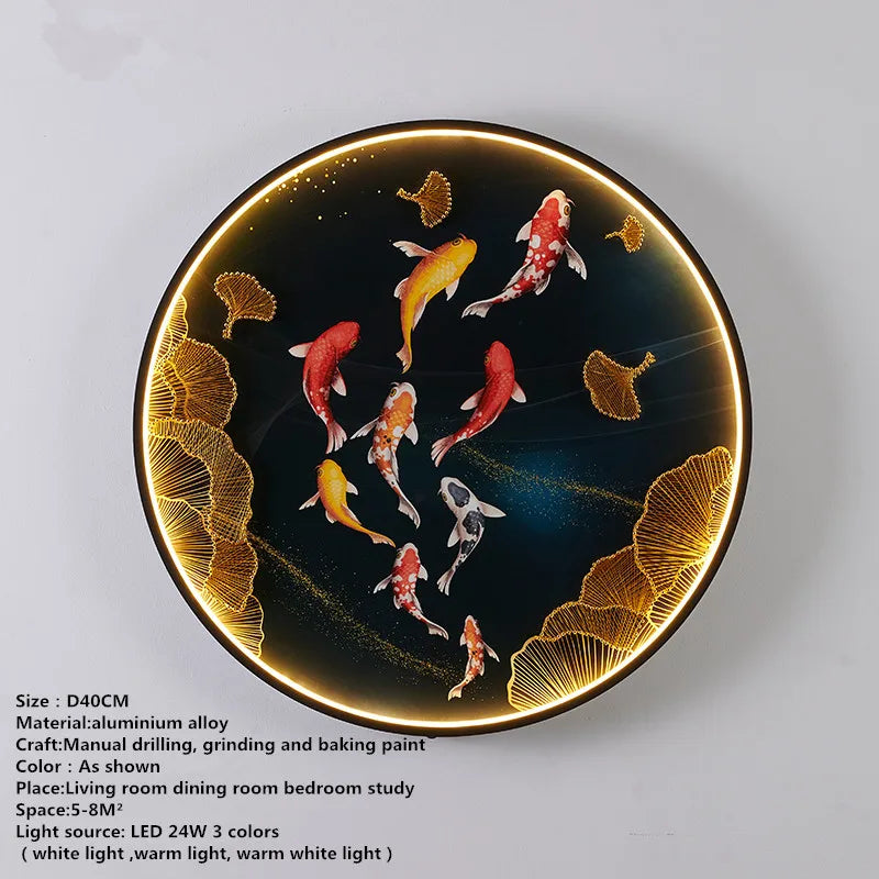 Chinese Picture Wall Decoration Lamp - Modern LED Lighting for Home Décor