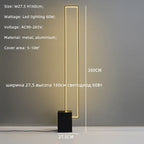 Modern Black LED Floor Lamp with Foot Switch