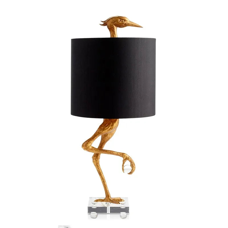 Ostrich Table Lamp - Unique American Bird Light for Home Decor