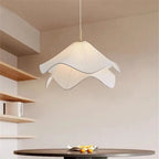 Fabric Pendant LED Light: Nordic Designer Hanging Lamp for Bedroom Decor