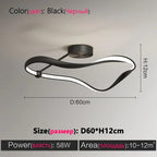 Modern Minimalist Bedroom Ceiling Lamp