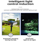 Solar Powered 7LED Spotlight: Adjustable, Waterproof Outdoor Landscape Wall Light.