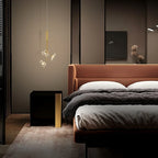 Luxury Copper Acrylic Flower Pendant Light for Home and Cafe Decor