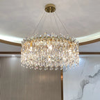 Crystal Pendant Chandelier: Luxury LED Decor for Living Room & Kitchen