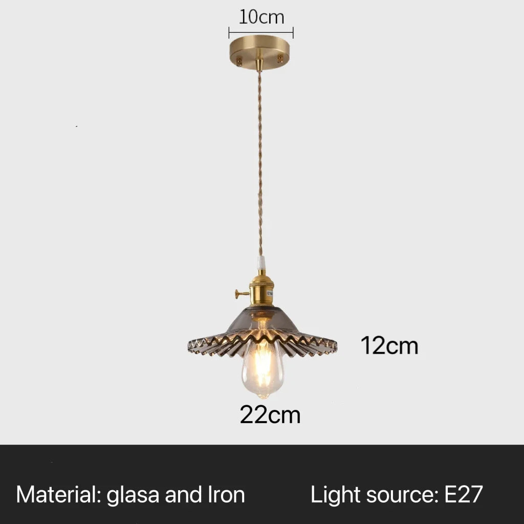 Nordic Flower Glass Pendant Chandeliers for Restaurant Cafe Hotel Decoration