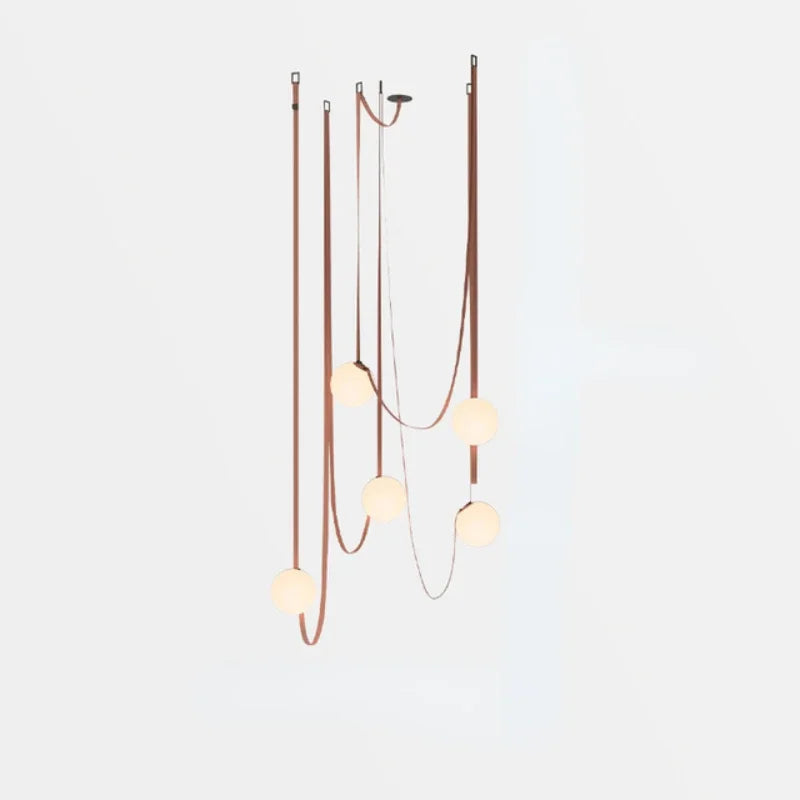 Wabi Sabi Style Duplex Villa Chandelier for Modern Minimalist Living and Dining Rooms