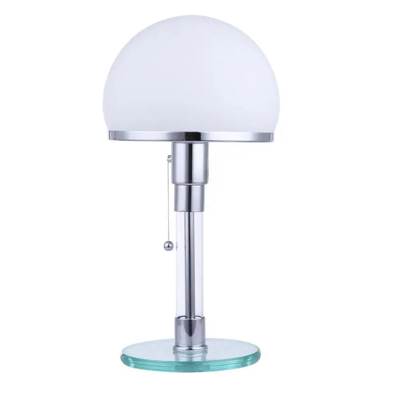 Nordic Glass Desk Lamp - Retro Milk White Bedroom Living Room Lighting