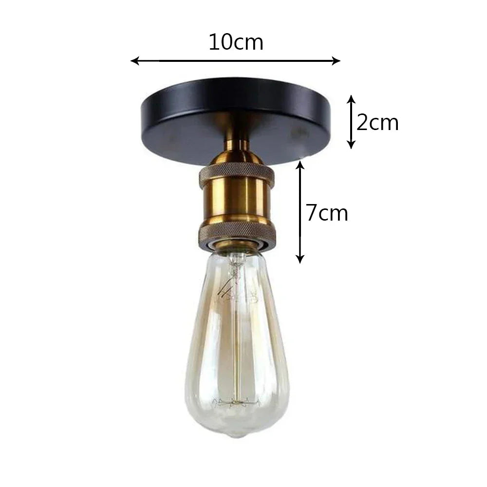 Vintage Industrial LED Metal Ceiling Chandelier Loft Decor E27 Light