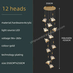 Butterfly Acrylic Chandelier Modern Ceiling Light Pendant Lamp for Living Room