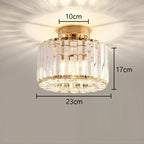 Glass Crystal LED Ceiling Chandelier for Home Decor