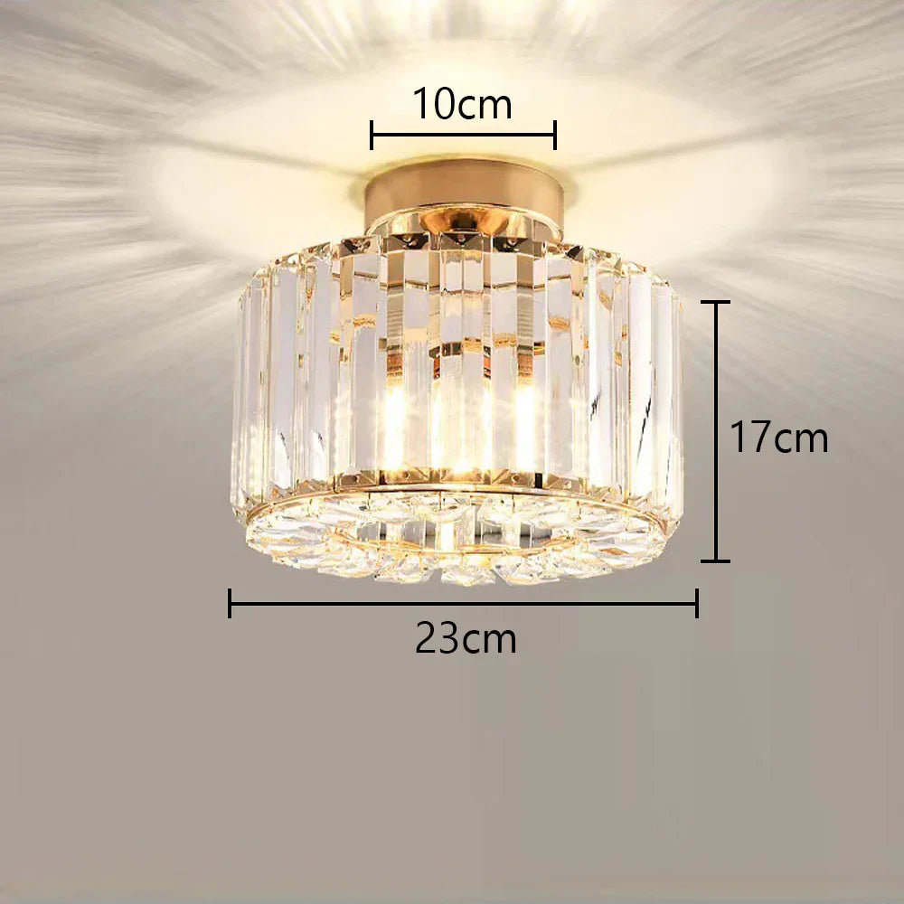 Glass Crystal LED Ceiling Chandelier for Home Decor