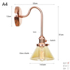 Scandinavian Glass LED Wall Sconce Modern Interior Wall Lamps