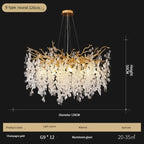 Crystal LED Chandelier: Luxury Pendant Lamp for Home Decor