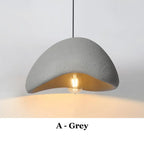 Wabi-Sabi Pendant Light: Minimalist E27 Chandelier for Dining, Living Room, Bedroom