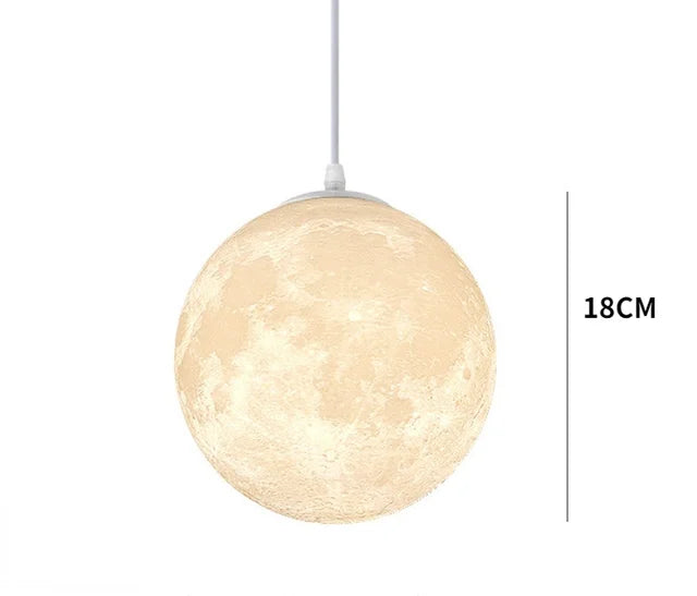 Moon Medal LED Pendant Light – Modern Indoor Hanging Lamp for Home Decor
