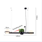 Modern Plant Chandeliers Nordic DIY Sky Garden LED Pendant Lamps Home Decor Fixtures