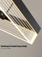 Square Modern Minimalist Nordic Chandelier for Living Room, Dining Room, Bedroom