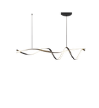 Black Modern LED Chandelier Dining Room Kitchen Island Bar Ceiling Fixture