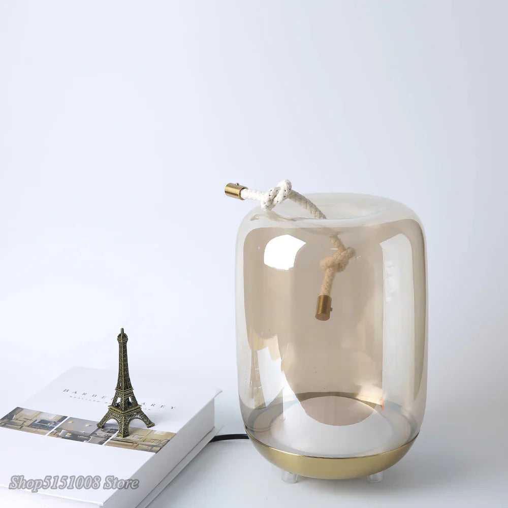 Brokis Knot Glass Table Lamps | Nordic LED Desk Light | Modern Home Decor Fixtures
