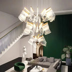 Modern Acrylic Leaf Dimmable LED Chandelier for Luxury Home Decor
