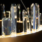 K9 Luxury Pendant Chandelier, LED Indoor Lighting for Kitchen, Living Room, Bedroom