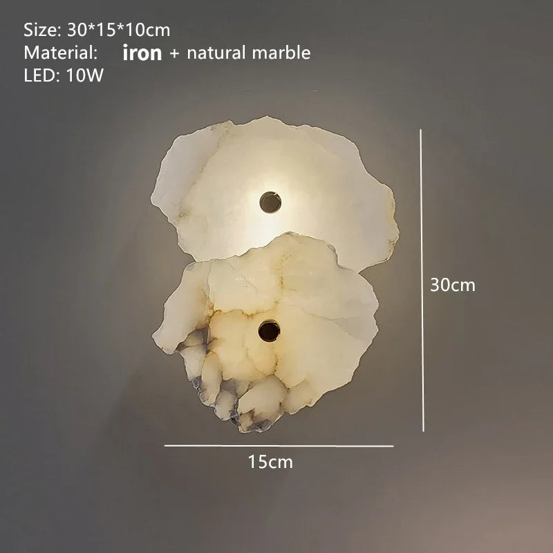 Marble Wall Sconce: Modern Luxury Lighting for Bedroom, Living, Dining Room